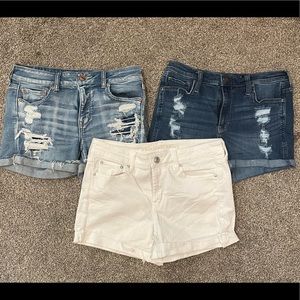 American Eagle/Hollister High rise shorts BUNDLE Size 10/11
